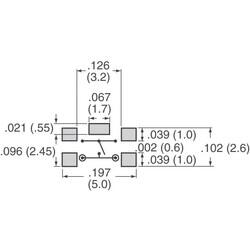 Tactile Switch SPST-NO Top Actuated Surface Mount - 3