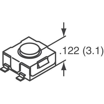 Tactile Switch SPST-NO Top Actuated Surface Mount - 3