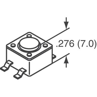 Tactile Switch SPST-NO Top Actuated Surface Mount - 2