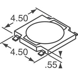 Tactile Switch SPST-NO Top Actuated Surface Mount - 3