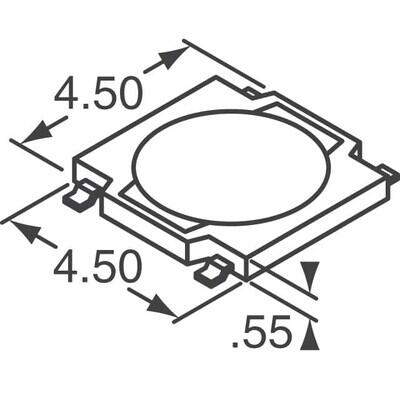 Tactile Switch SPST-NO Top Actuated Surface Mount - 3