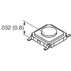 Tactile Switch SPST-NO Top Actuated Surface Mount - 2