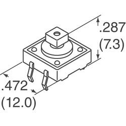 Tactile Switch SPST-NO Top Actuated Through Hole - 3