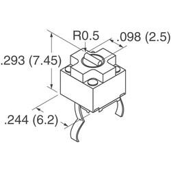 Tactile Switch SPST-NO Top Actuated Through Hole - 4