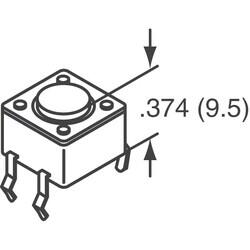 Tactile Switch SPST-NO Top Actuated Through Hole - 3