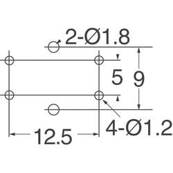 Tactile Switch SPST-NO Top Actuated Through Hole - 3