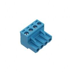 4 Position Terminal Block Plug, Female Sockets 0.200