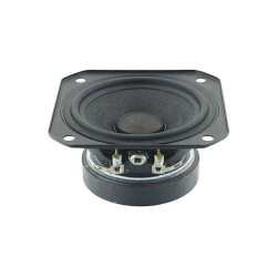 3.95 Ohms Full Range Speaker 20 W 130 Hz ~ 20 kHz Top Round, Square Frame - Peerless by Tymphany
