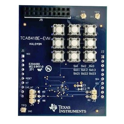 TCA8418E Keyboard Scanner Interface Evaluation Board - 1