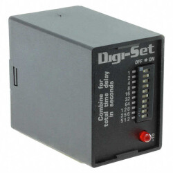 One Shot Time Delay Relay DPDT (2 Form C) 1 Sec ~ 1023 Sec Delay 10A @ 120/240VAC Socketable - 1