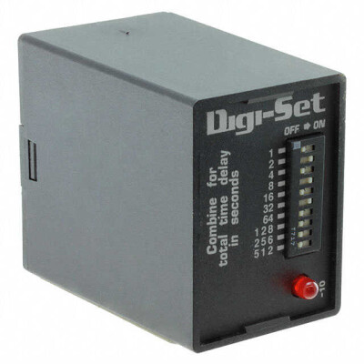 One Shot Time Delay Relay DPDT (2 Form C) 1 Sec ~ 1023 Sec Delay 10A @ 120/240VAC Socketable - 1