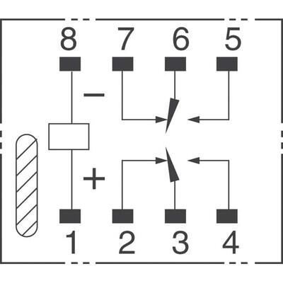 Telecom Relay DPDT (2 Form C) Surface Mount - 3