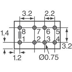 Telecom Relay DPDT (2 Form C) Through Hole - 3