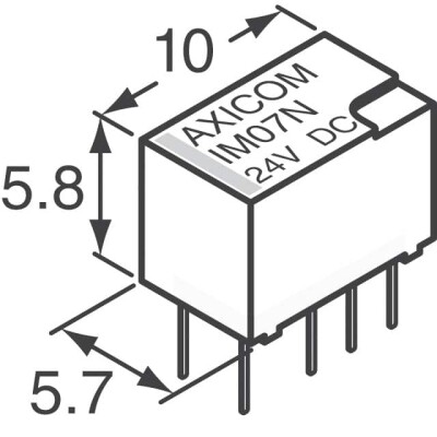 Telecom Relay DPDT (2 Form C) Through Hole - 4