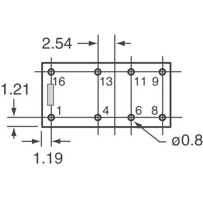 Telecom Relay DPDT (2 Form C) Through Hole - 4