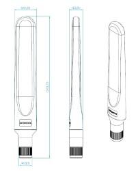 Telecoms and LTE Draco 90 Degrees Swivel Terminal Antenna - 2