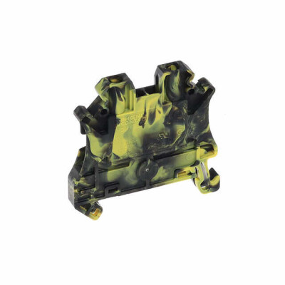 Terminal Block Connector 2 Position Feed Through Black, Yellow 12-26 AWG - 1