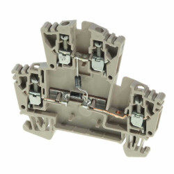 Terminal Block Connector 4 Position Feed Through Beige 12-26 AWG - Weidmüller