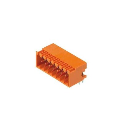 16 Position Terminal Block Header, Male Pins, Shrouded (4 Side) 0.138