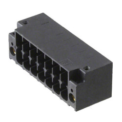 14 Position Terminal Block Header, Male Pins, Shrouded (4 Side) 0.138
