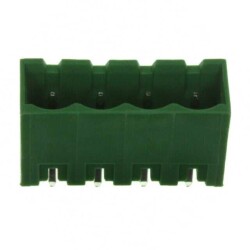 4 Position Terminal Block Header, Male Pins, Shrouded (4 Side) 0.200