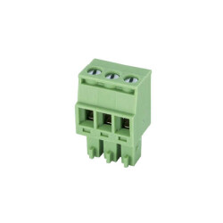 3 Position Terminal Block Plug, Female Sockets 0.150