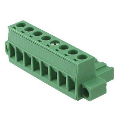 8 Position Terminal Block Plug, Female Sockets 0.197