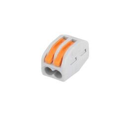 Terminal Butt Splice, Closed End, Individual Openings Connector Push In 12-28 AWG Gray, Orange - 1