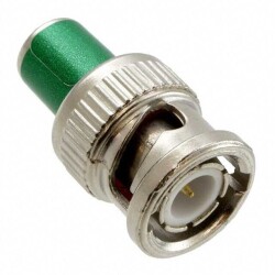 Terminator Coax Connector Plug, Male Pin BNC 50 Ohms - Cinch Connectivity Solutions AIM-Cambridge
