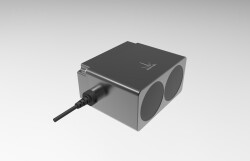 TF350 UART - Lidar Distance Sensor - Ranging 0.2~350m; FOV 0.7°, 1~1000Hz; UART; IP67; 100K Lux; 5V~24V; 222g - Benewake