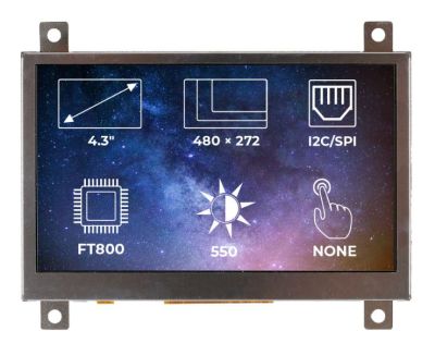 TFT-LCD Display Ekran 4.3 Inches 480x272 FT800 Controller - 1