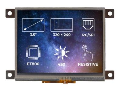 TFT-LCD Display Ekran FT800 Frame RTP 3,5
