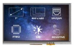TFT-LCD Display Ekran FT812 RTP - Thumbnail