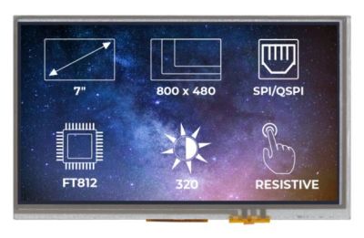 TFT-LCD Display Ekran FT812 RTP 5