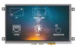 TFT-LCD Display Ekran LVDS Frame RTP 4,3