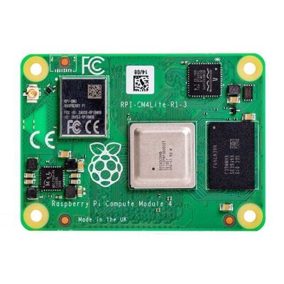 The Raspberry Pi Compute Module 4 Rev5 CM4108000 Lite is a high-performance embedded computer ideal for many applications. Featuring an ARM Cortex-A72 processor with 1.5GHz speed and quad-core architecture, it boasts robust processing capabilities. E - 1