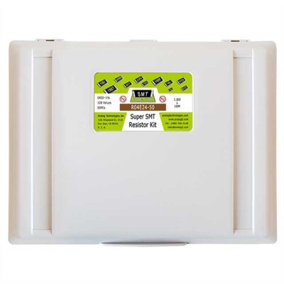 Thick Film Resistor Kit 0 ~ 20M Ohm ±1% 1/16W Surface Mount 6400 Pieces (128 Values - 50 Each) - 1