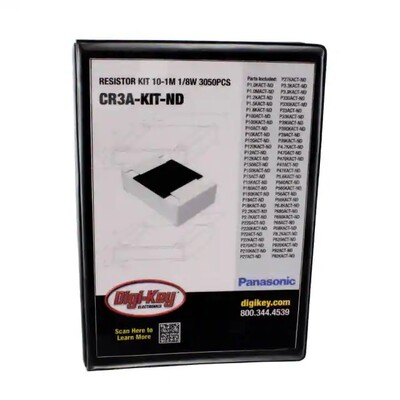 Thick Film Resistor Kit 10 ~ 1M Ohm ±5% 1/8W Surface Mount 3050 Pieces (61 Values - 50 Each) - 1