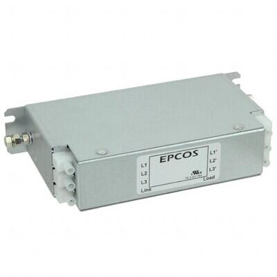 Three Phase (Delta) EMC/EMI Line Filter 17 A 530V, 305VAC 50/60Hz Single Stage Terminal Block - 1