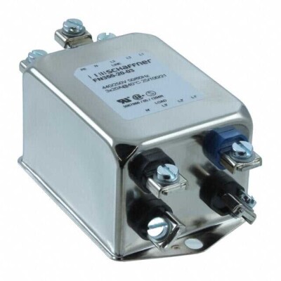 Three Phase (Wye) EMC/EMI Line Filter 20 A DC ~ 400Hz Single Stage Terminal Block - 1