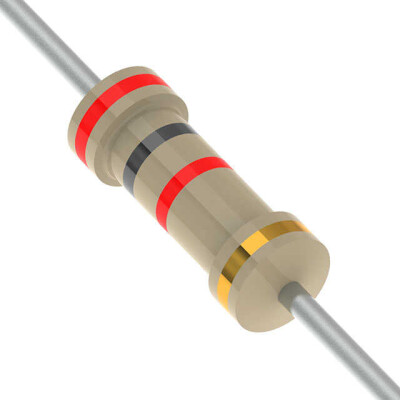 2 kOhms ±5% 0.25W, 1/4W Through Hole Resistor Axial Automotive AEC-Q200 Carbon Film - 1