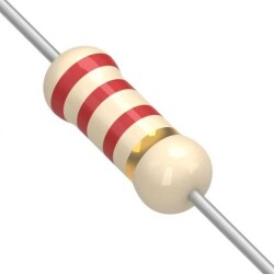 2.2 kOhms ±5% 0.25W, 1/4W Through Hole Resistor Axial Carbon Film - KOA Speer Electronics, Inc.