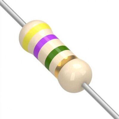 4.7 MOhms ±5% 0.25W, 1/4W Through Hole Resistor Axial Carbon Film - 1