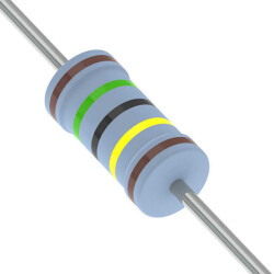 1.5 MOhms ±1% 0.25W, 1/4W Through Hole Resistor Axial Metal Film - YAGEO