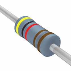 4.02 kOhms ±1% 0.25W, 1/4W Through Hole Resistor Axial Metal Film - YAGEO
