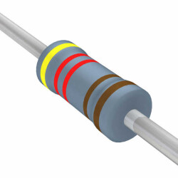 4.22 kOhms ±1% 0.25W, 1/4W Through Hole Resistor Axial Metal Film - YAGEO