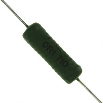 100 mOhms ±1% 5W Through Hole Resistor Axial Flame Retardant Coating, Pulse Withstanding, Safety Wirewound - 1
