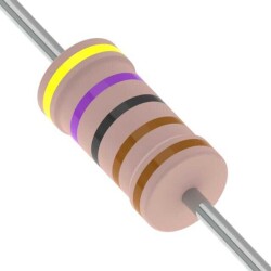 4.7 kOhms ±1% 3W Through Hole Resistor Axial Flame Proof, Safety Metal Film - YAGEO