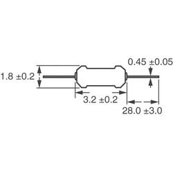 10 kOhms ±5% 0.25W, 1/4W Through Hole Resistor Axial Flame Retardant Coating, Safety Carbon Film - 3