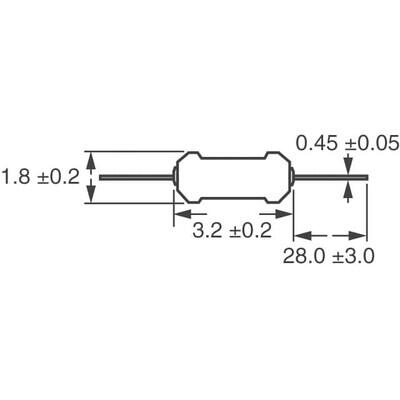 10 kOhms ±5% 0.25W, 1/4W Through Hole Resistor Axial Flame Retardant Coating, Safety Carbon Film - 3